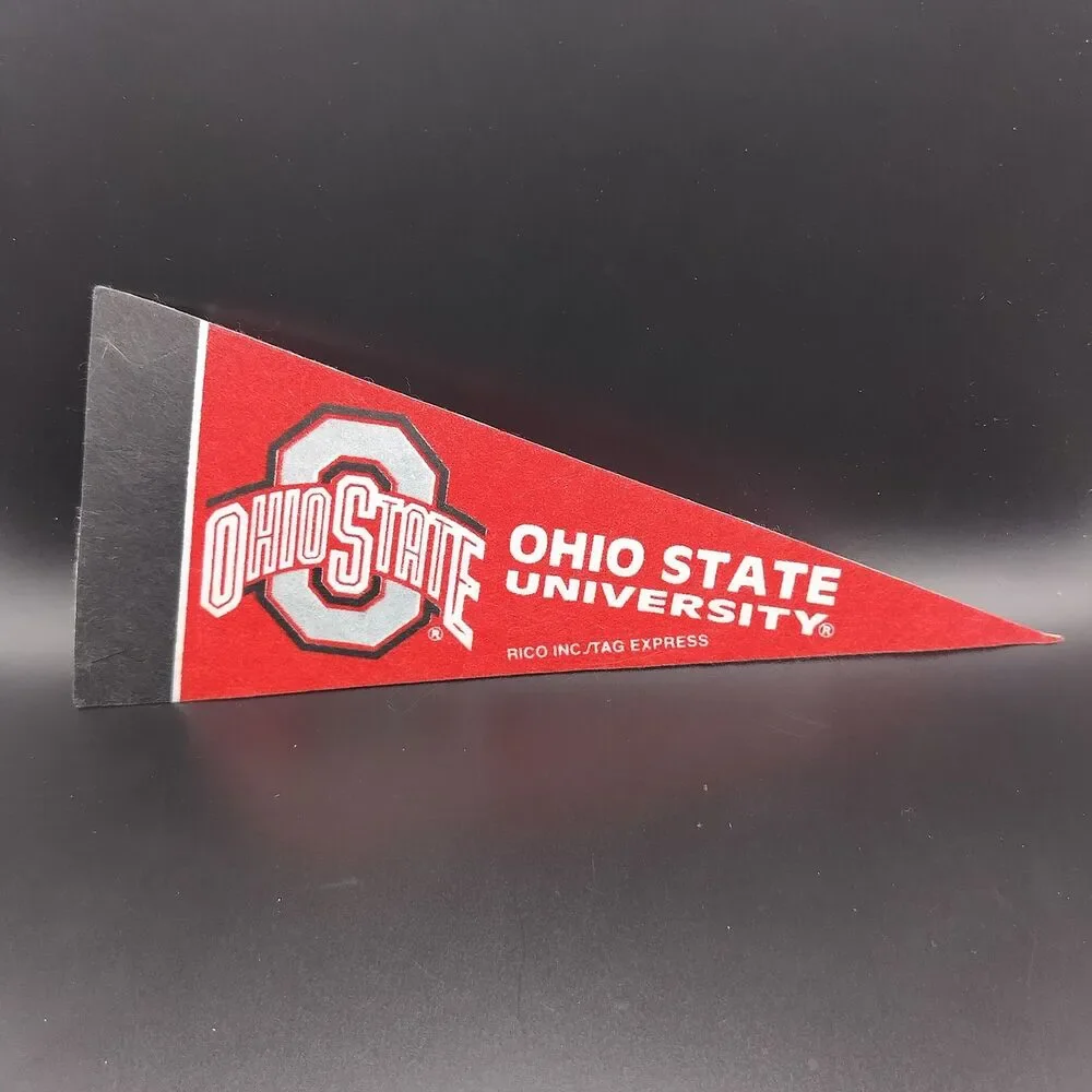 Ohio State University OSU Buckeyes Mini Felt Pennant Flag Rico Inc. Souvenir 9